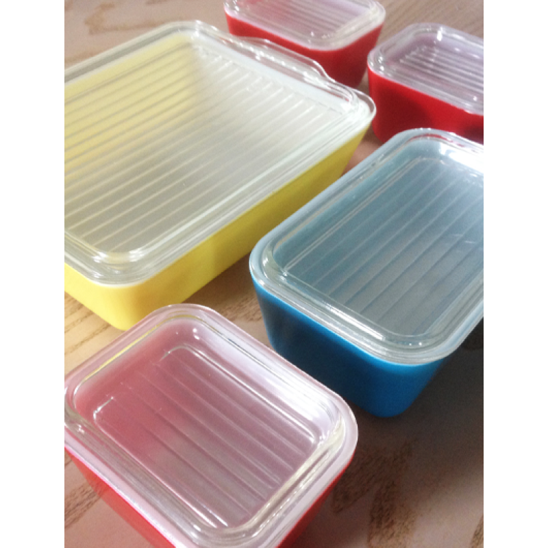 Pyrex glas koelkast bewaardozen